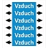 Značení potrubí ISO 20560, vzduch